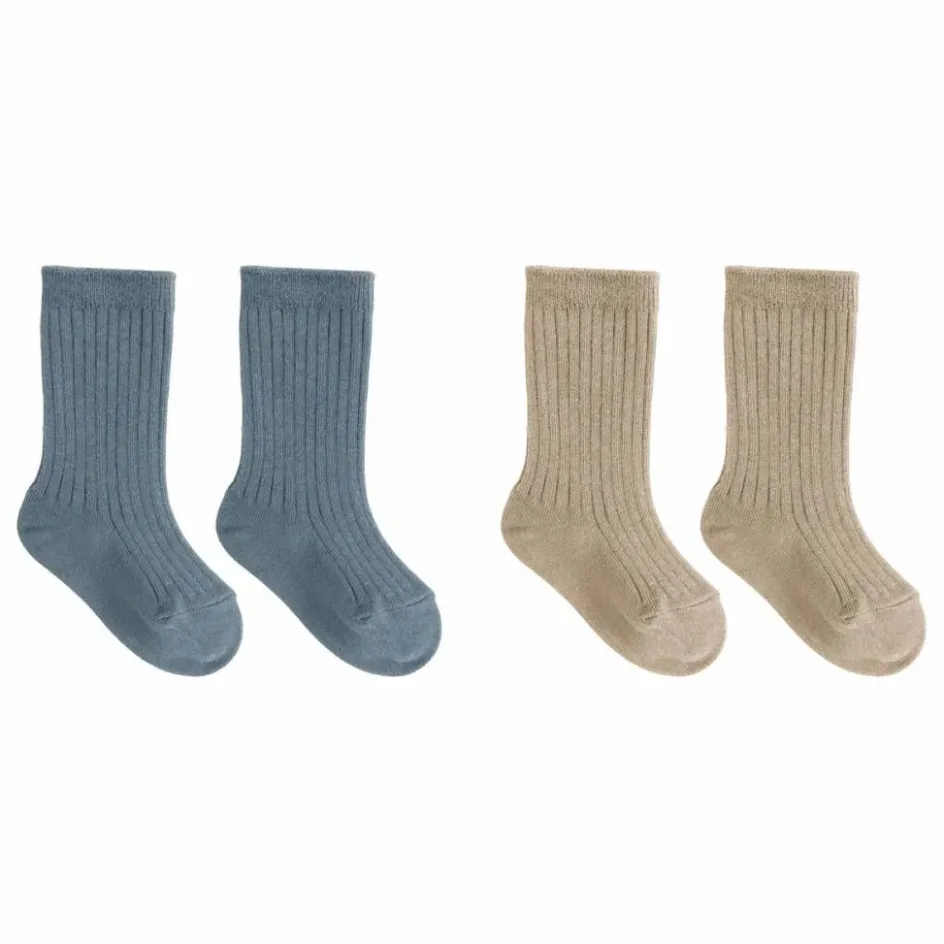 Quincy Mae Lot de 2 Paires de Chaussettes Coton Bio ||Enfant Nuit, Sous-Vêtements|Nuit, Sous-Vêtements