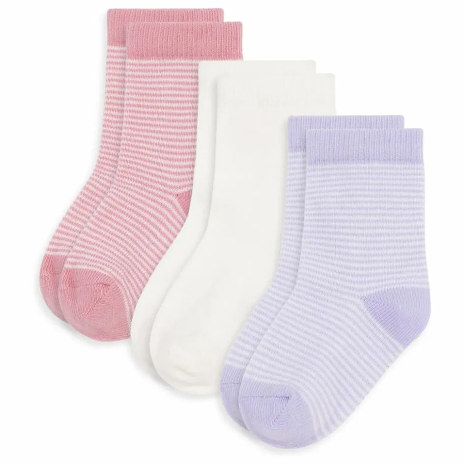 Enfant Petit Bateau Nuit, Sous-Vêtements|Pyjamas, Sous-Vêtements*Lot de 3 Paires de Chaussettes Côtelées Rayées |