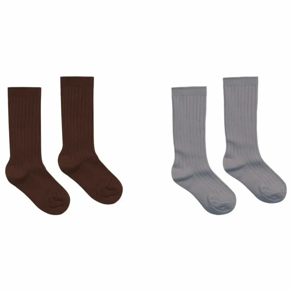 Rylee + Cru Lot de 2 Paires de Chaussettes Côtelé ||Enfant Nuit, Sous-Vêtements|Nuit, Sous-Vêtements