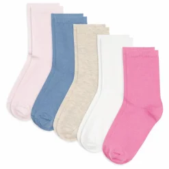 Outlet Petit Bateau Lot de 5 Paires de Chaussettes Unies | Rose