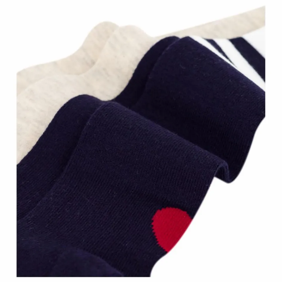 Enfant Petit Bateau Nuit, Sous-Vêtements|Pyjamas, Sous-Vêtements*Lot de 2 Paires de Chaussettes Hautes Cœur |