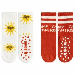 Mini Rodini Lot de 2 Paires de Chaussettes Sun Coton Bio ||Enfant Nuit, Sous-Vêtements|Pyjamas, Sous-Vêtements