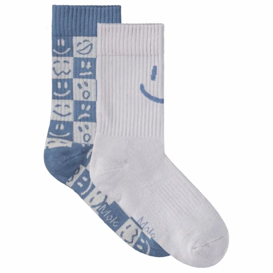 Homme Molo Nuit, Sous-Vêtements|Nuit, Sous-Vêtements*Lot de 2 Paires de Chaussettes Norman Smiles |