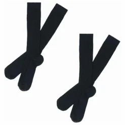 FUB Lot de 2 Paires de Mi-Bas Côtelés Laine - Collection Femme ||Femme Lingerie, Chaussettes