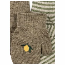 Discount Lot de 2 Paires de Mitaines Filla Citron Laine | Enfant Accessoires De Mode