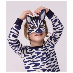 Hot Petit Bateau Lot Pyjama et Masque Zèbre | Ecru