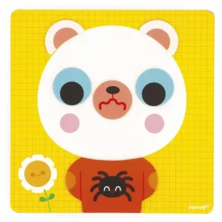 New Janod L'ours des émotions Multicolore