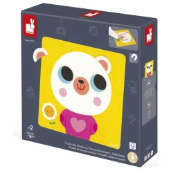 New Janod L'ours des émotions Multicolore