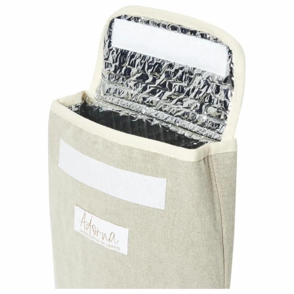 Sale Adorna Lunch bag isotherme en lin Naturel