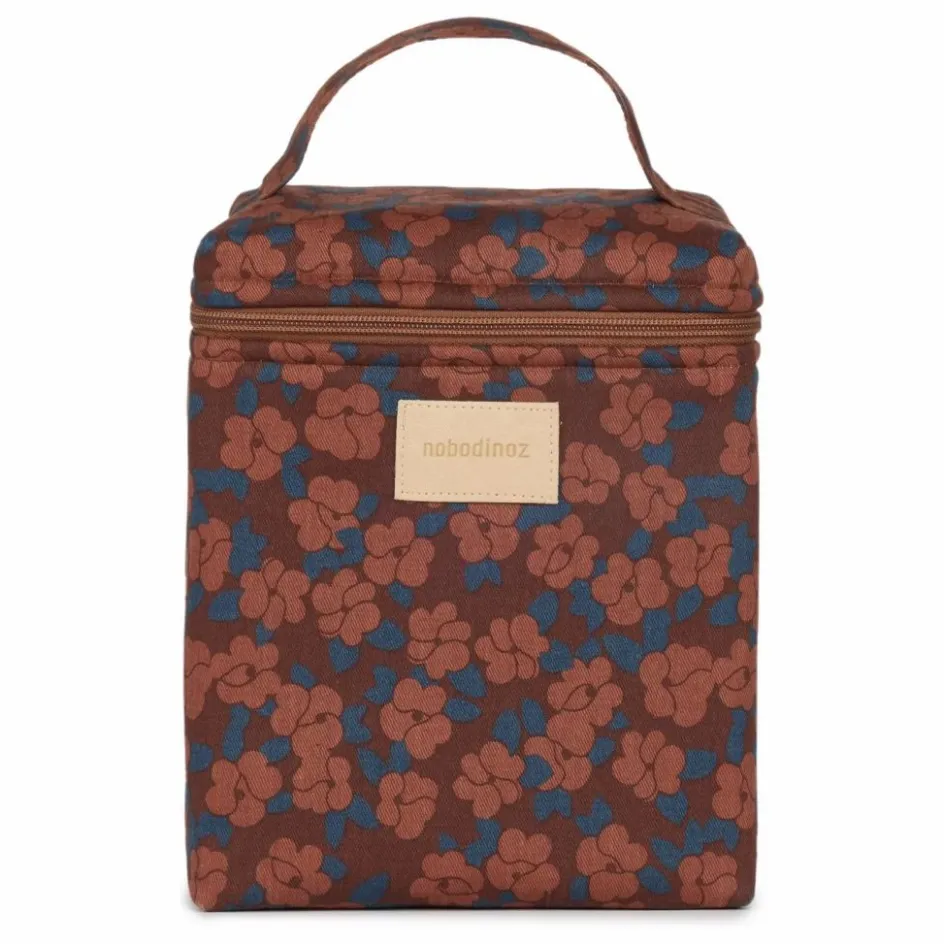 Enfant Nobodinoz Vaisselle Enfant*Lunch bag isotherme Hyde Park Maroon Poppies |