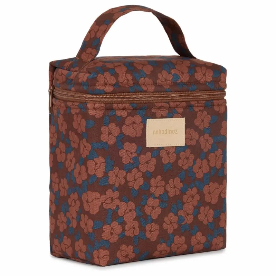 Enfant Nobodinoz Vaisselle Enfant*Lunch bag isotherme Hyde Park Maroon Poppies |