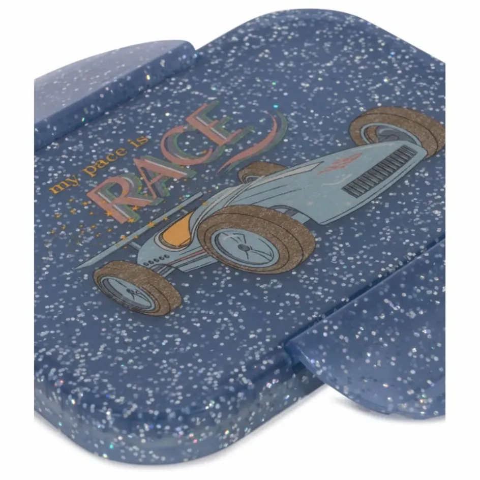 Best Konges Sløjd Lunch box glitter Race | Bleu foncé