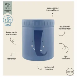 Enfant Trixie Vaisselle Enfant*Lunch box isotherme 350 ml Mrs Elephant |