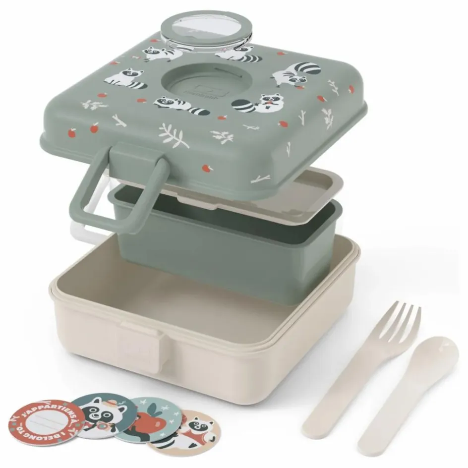 Outlet Monbento Lunch box Snacky Raton Laveur | Vert