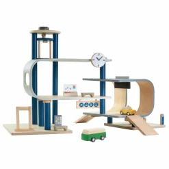 Plan Toys Ma grande gare en bois| Garages, Circuits