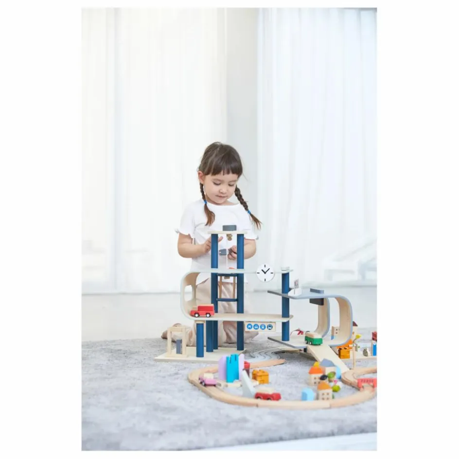 Plan Toys Ma grande gare en bois| Garages, Circuits