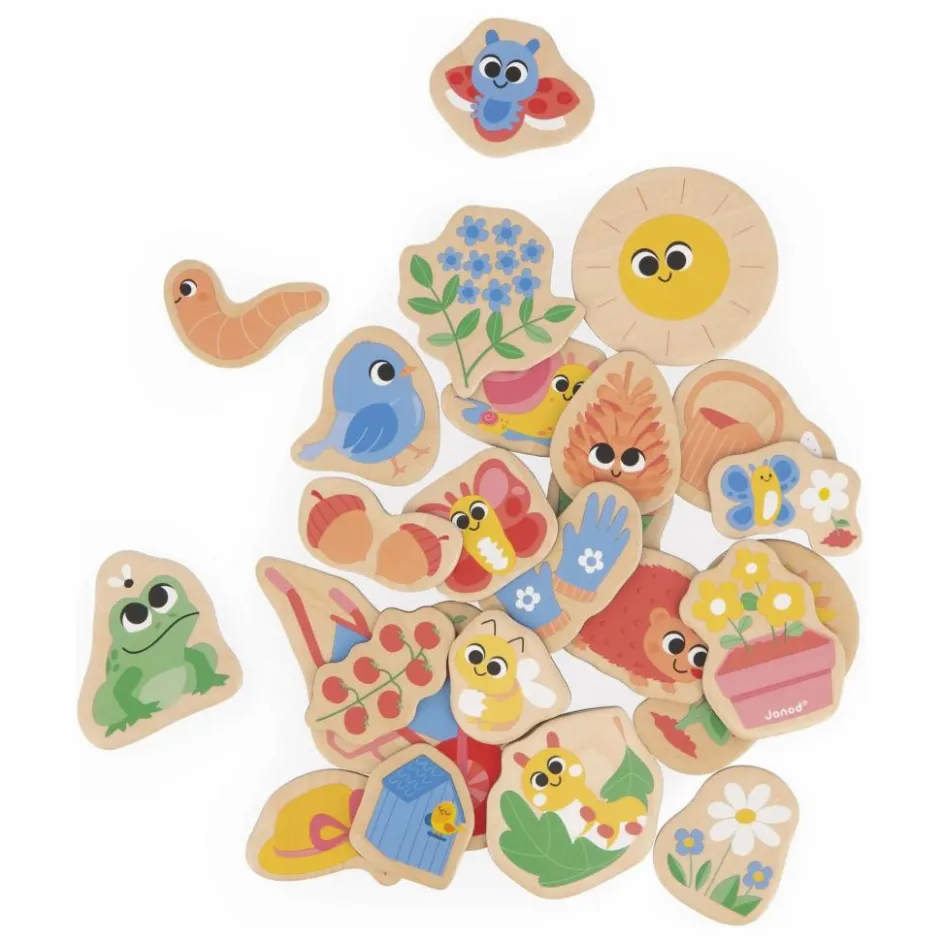 Janod Magnets - Jardin - 24 pièces| Jeux Éducatifs