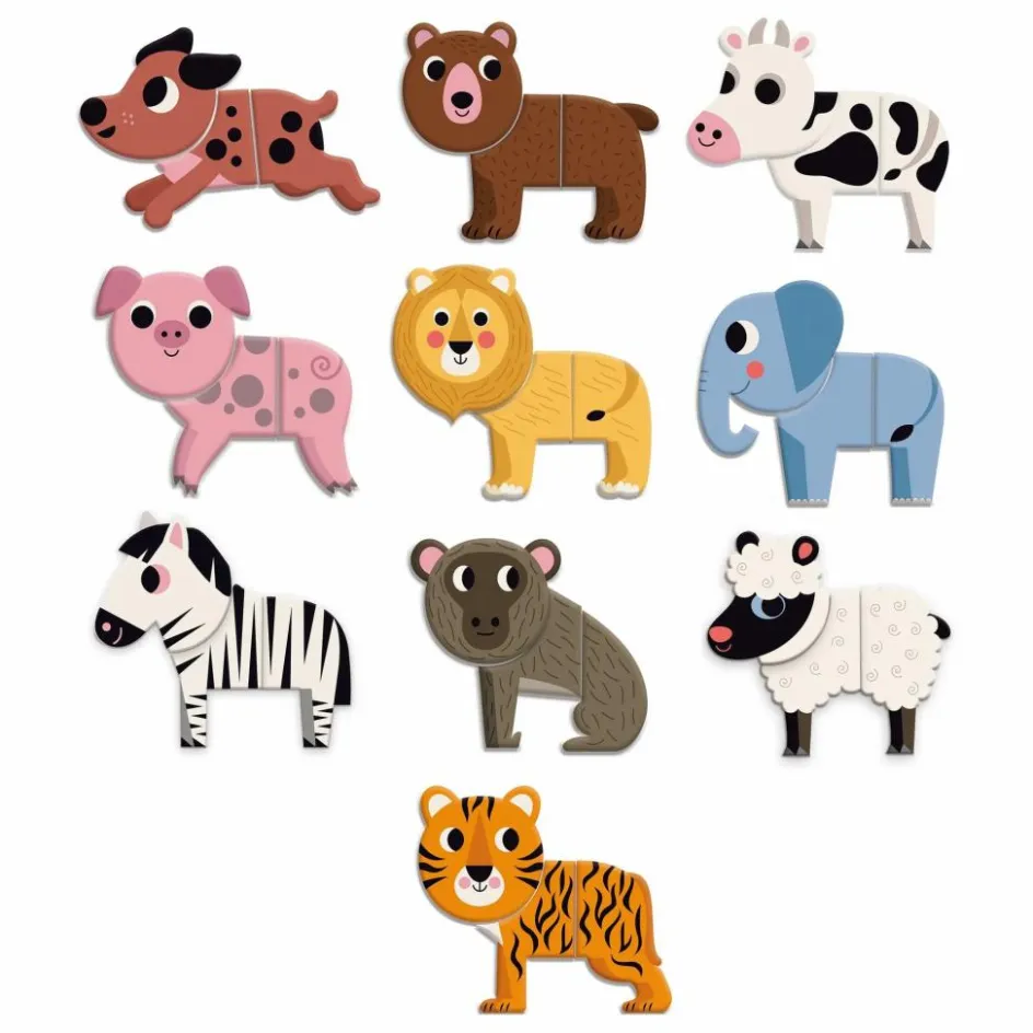 Clearance Vilac Magnets Animaux rigolos Multicolore