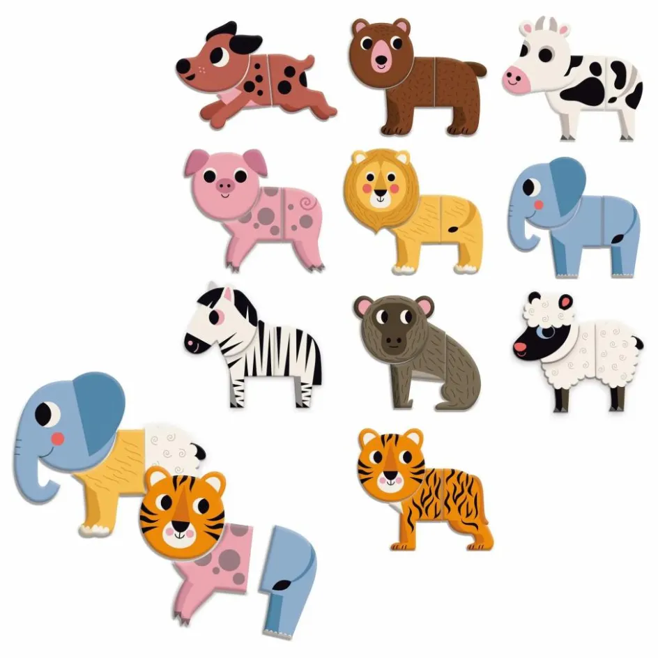 Clearance Vilac Magnets Animaux rigolos Multicolore
