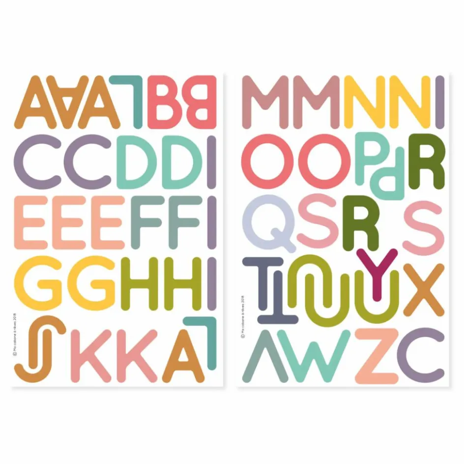 Ma Cabane à rêves Magnets Grandes Lettres Capitales| Jeux Éducatifs