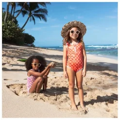 Enfant Beach & Bandits Maillots De Bain*Maillot 1 Pièce Anti-UV Checkered Love Fibres Recyclées |