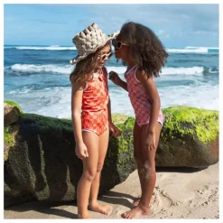 Enfant Beach & Bandits Maillots De Bain*Maillot 1 Pièce Anti-UV Checkered Love Fibres Recyclées |
