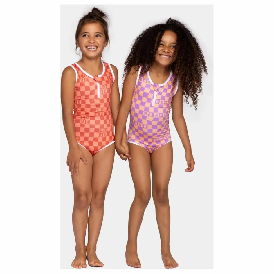 Enfant Beach & Bandits Maillots De Bain*Maillot 1 Pièce Anti-UV Checkered Love Fibres Recyclées |