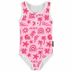 Maillot 1 Pièce Anti-UV Tropical Vibes Fibres Recyclées | Enfant Maillots De Bain