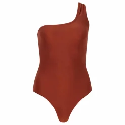 Discount Alma Deia Maillot 1 Pièce Asymétrique Ava | Terracotta