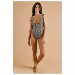 New Maillot 1 Pièce Le Plongeant Léopard | Femme Maillots De Bain