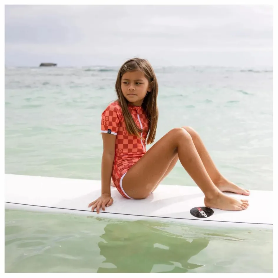 Beach & Bandits Maillot de Bain Anti-UV Checkered Love Fibres Recyclées ||Enfant Maillots De Bain