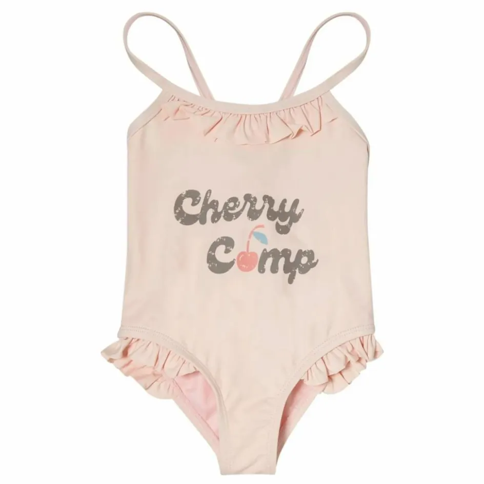 Best Tocoto Vintage Maillot de bain Cerises | Rose pâle