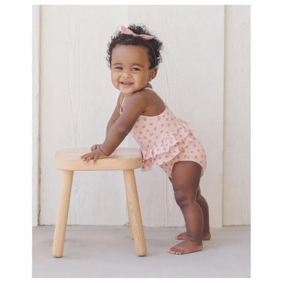 Best Quincy Mae Maillot de Bain Cœurs Volants | Rose