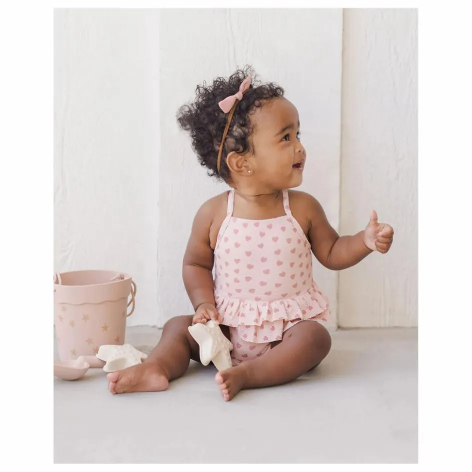 Best Quincy Mae Maillot de Bain Cœurs Volants | Rose