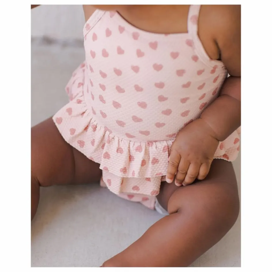 Best Quincy Mae Maillot de Bain Cœurs Volants | Rose