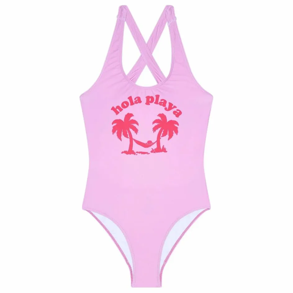 Hot Hundred Pieces Maillot de Bain Dos Nageur Bay | Rose bonbon
