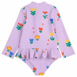 Discount Maillot de Bain Fleurs Fibres Recyclées | Lilas Maillots De Bain