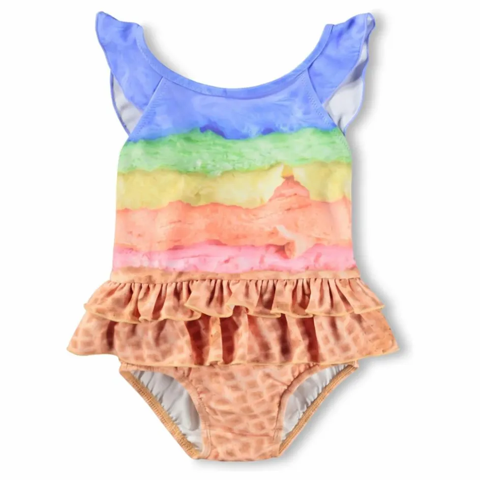 Outlet Molo Maillot de Bain Nalani Cornet de Glace Fibres Recyclées | Camel
