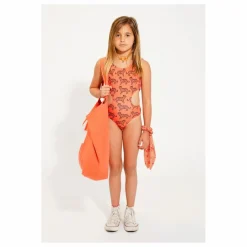 Piupiuchick Maillot de Bain Tiger Fibres Recyclées | Orange