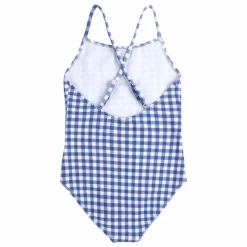 Clearance Bobo Choses Maillot de Bain Vichy Fibres Recyclées | Bleu marine