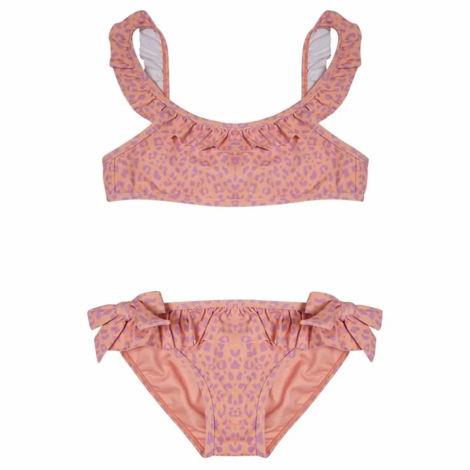 Outlet Maillot de bain Volants Léopard | Enfant Maillots De Bain|Maillots De Bain