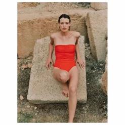 Best Vanessa Sposi Maillot Une Pièce Le Bustier | Rouge