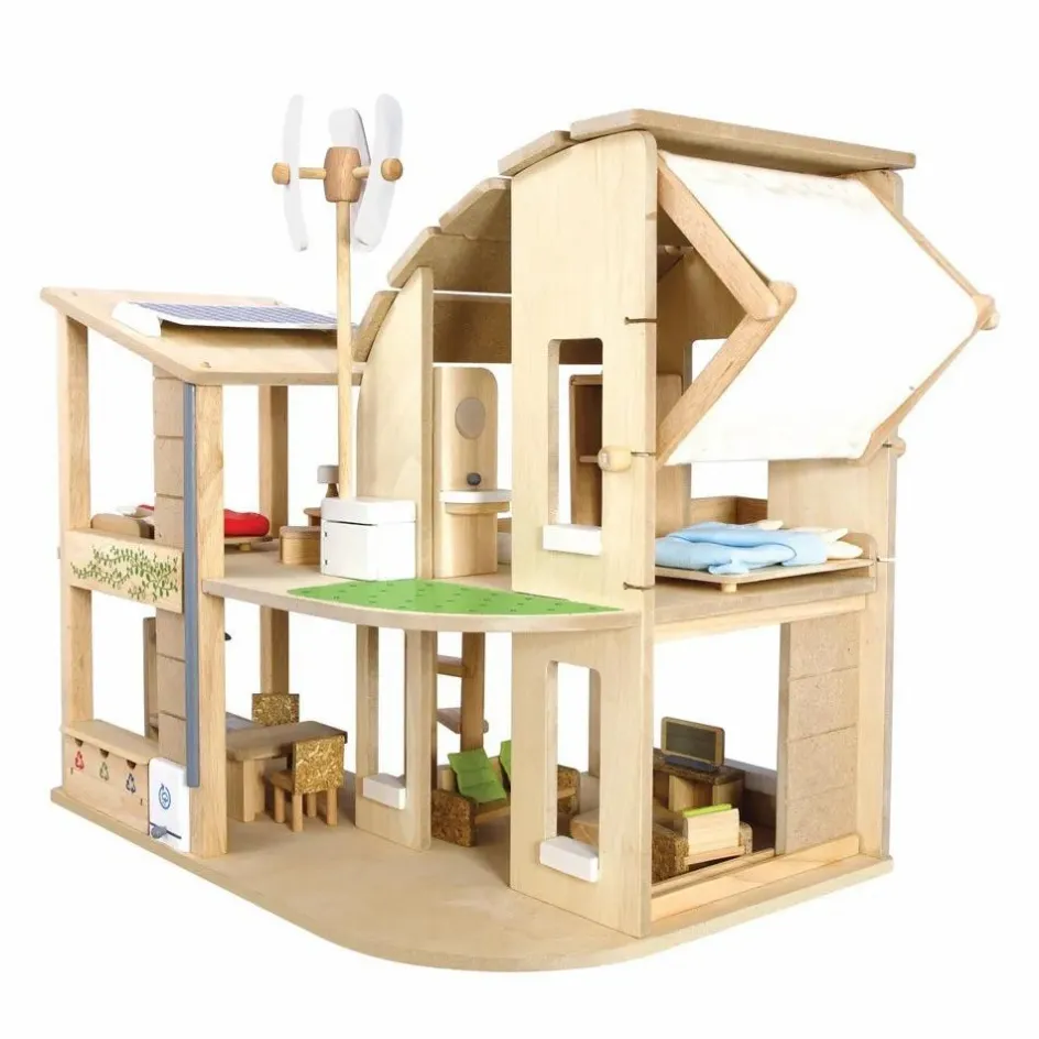 Maison de poupée écologique meublée Maisons De Poupées