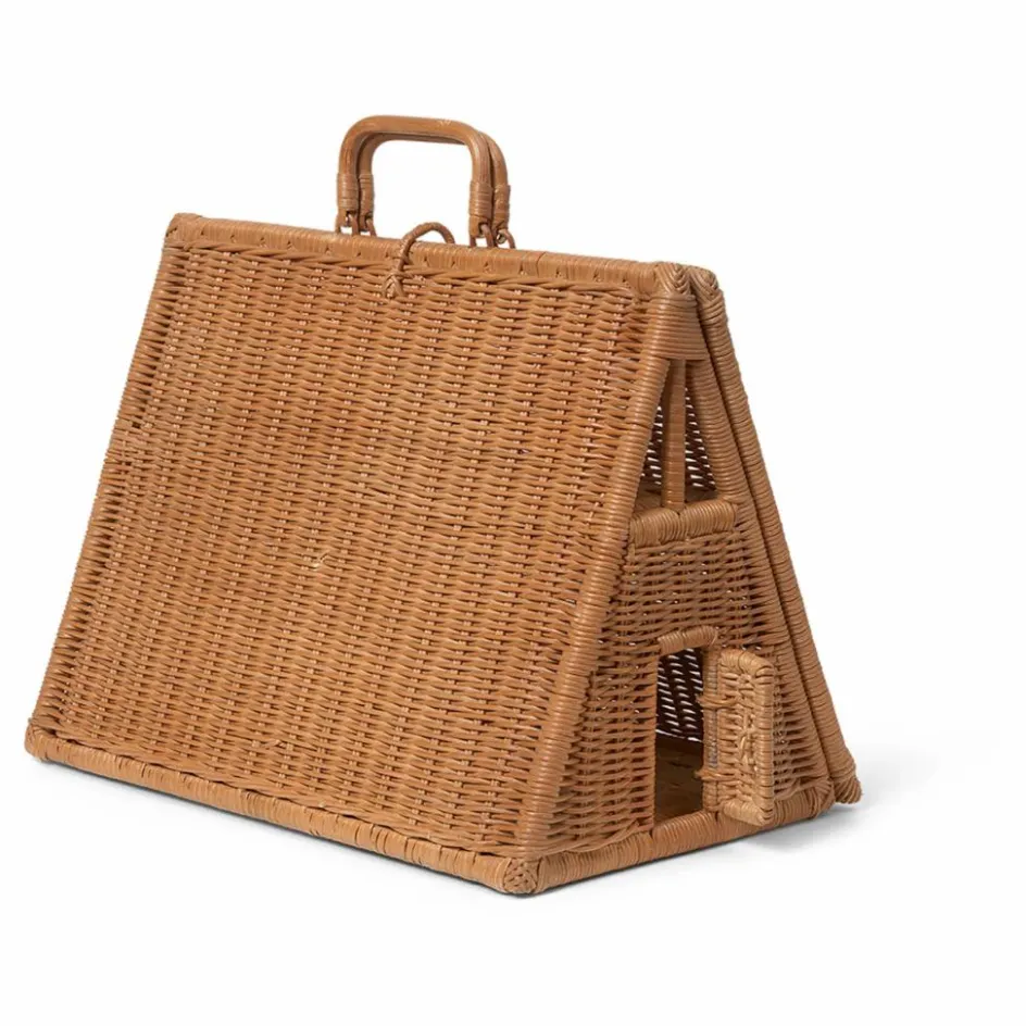 Ferm Living Kids Maison en rotin tressé| Maisons De Poupées