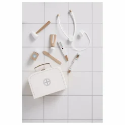 Kid's Concept Malette de docteur en carton et bois Blanc