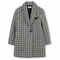 Zadig & Voltaire Manteau Carreaux Laine ||Enfant Manteaux, Vestes|Manteaux, Blousons