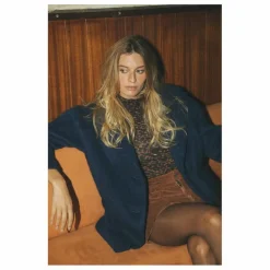 Femme Alma Deia Manteaux, Parkas*Manteau Court en Laine Recyclée |
