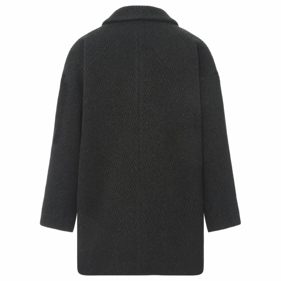 New Manteau Court Laine Recyclée | Femme Manteaux, Parkas