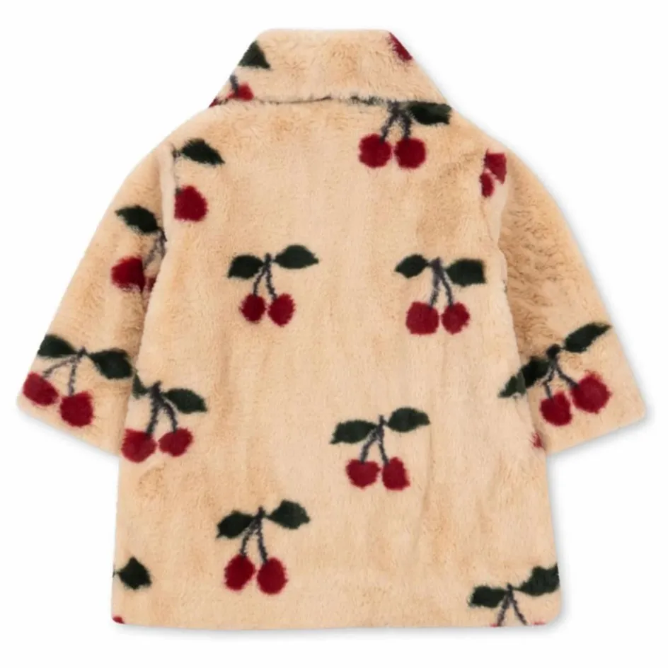 Enfant Konges Sløjd Manteaux, Blousons|Manteaux, Blousons, Pilotes*Manteau Façon Fourrure Fuzzie Cerises |
