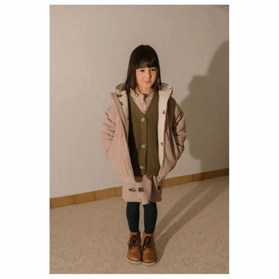 Sale Studio Bohème Manteau Frio Mûres Velours Côtelé Fibres Recyclées | Mauve